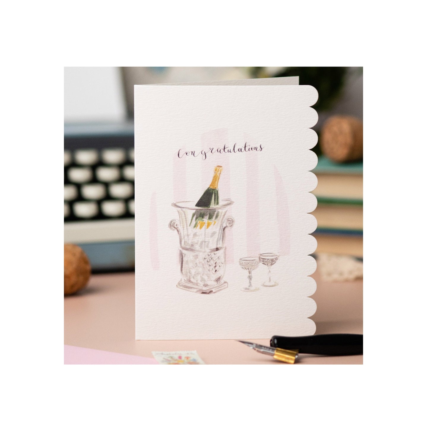 Champagne on Ice Card