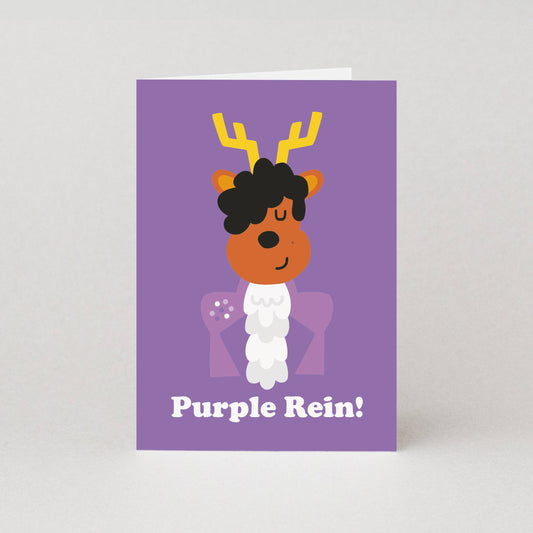 Purple Rein Prince Christmas Cards | Holiday Greetings Cards