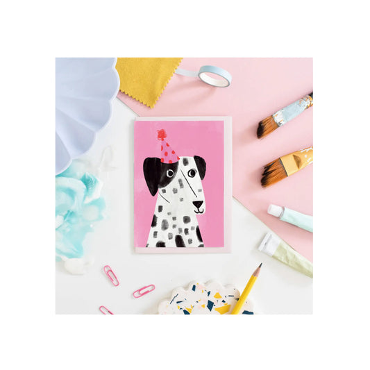 Disco Dalmatian Dog Card