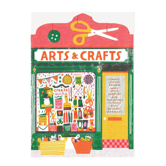 Art Shop Die Cut Card