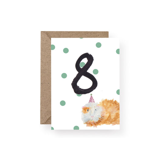 Number Eight Guinea Pig Card