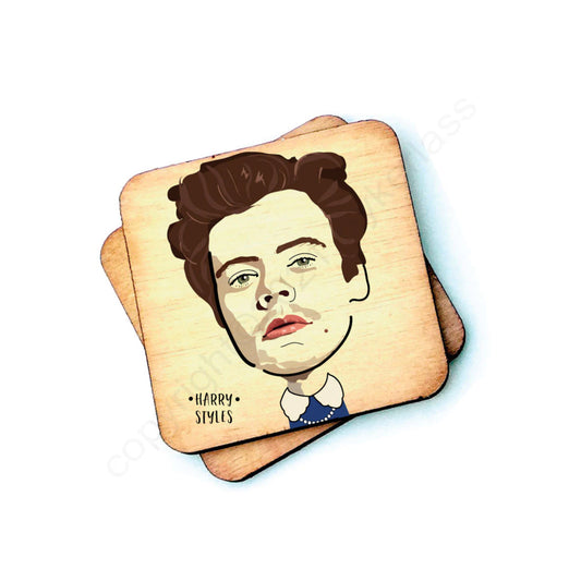 Harry Styles Celebrity Wooden Coaster