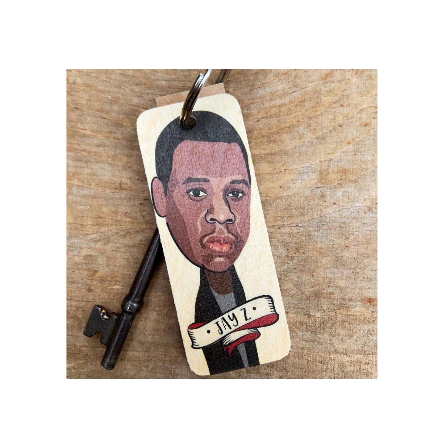 Jay Z Wooden Keyring