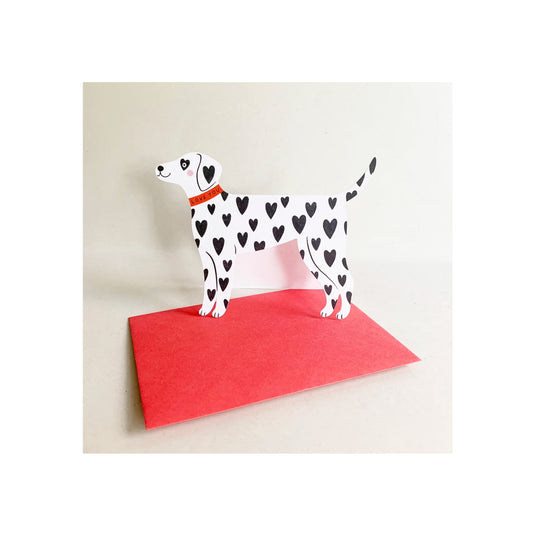 Loveheart Dalmatian Greeting Card