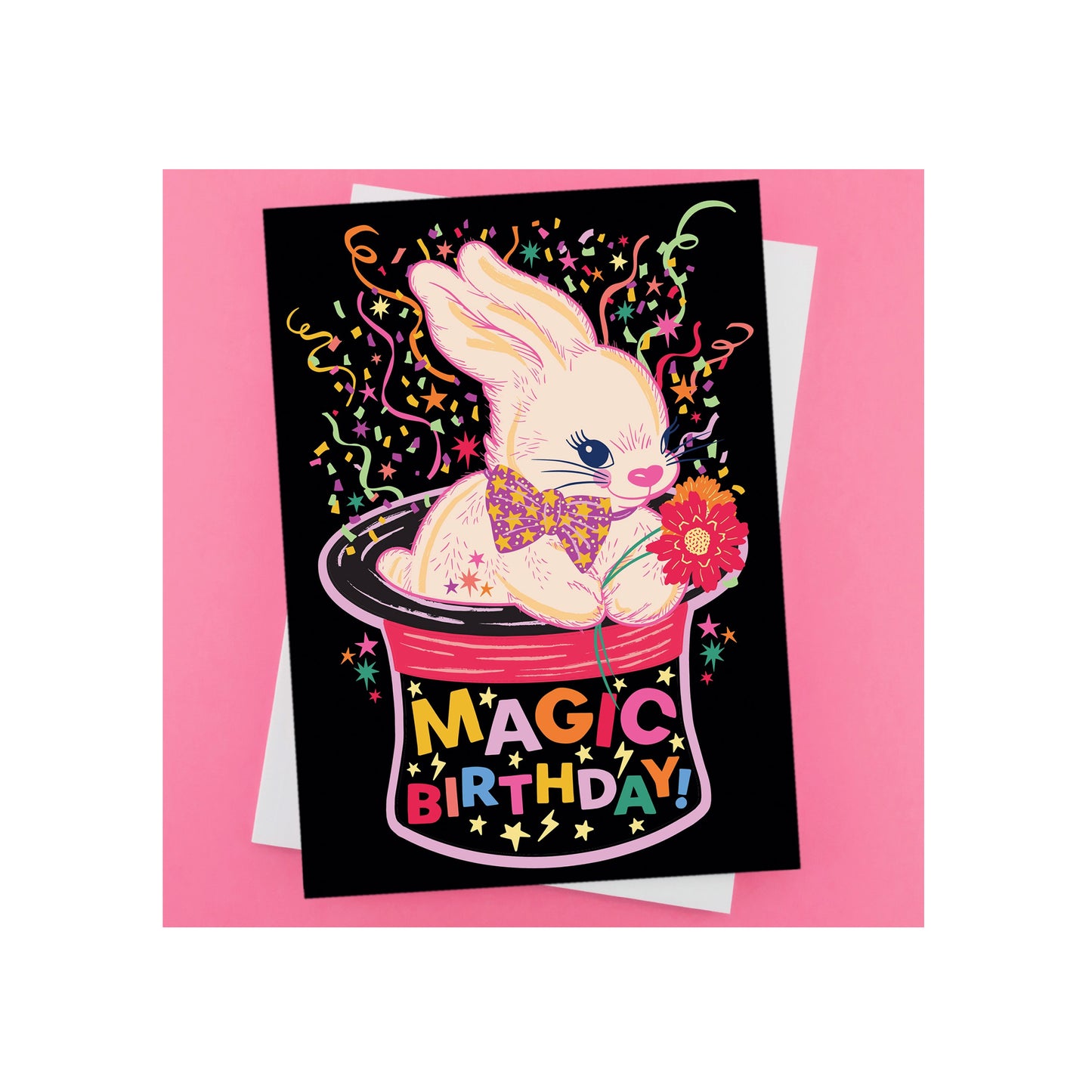 Magic Birthday Bunny Rabbit Card