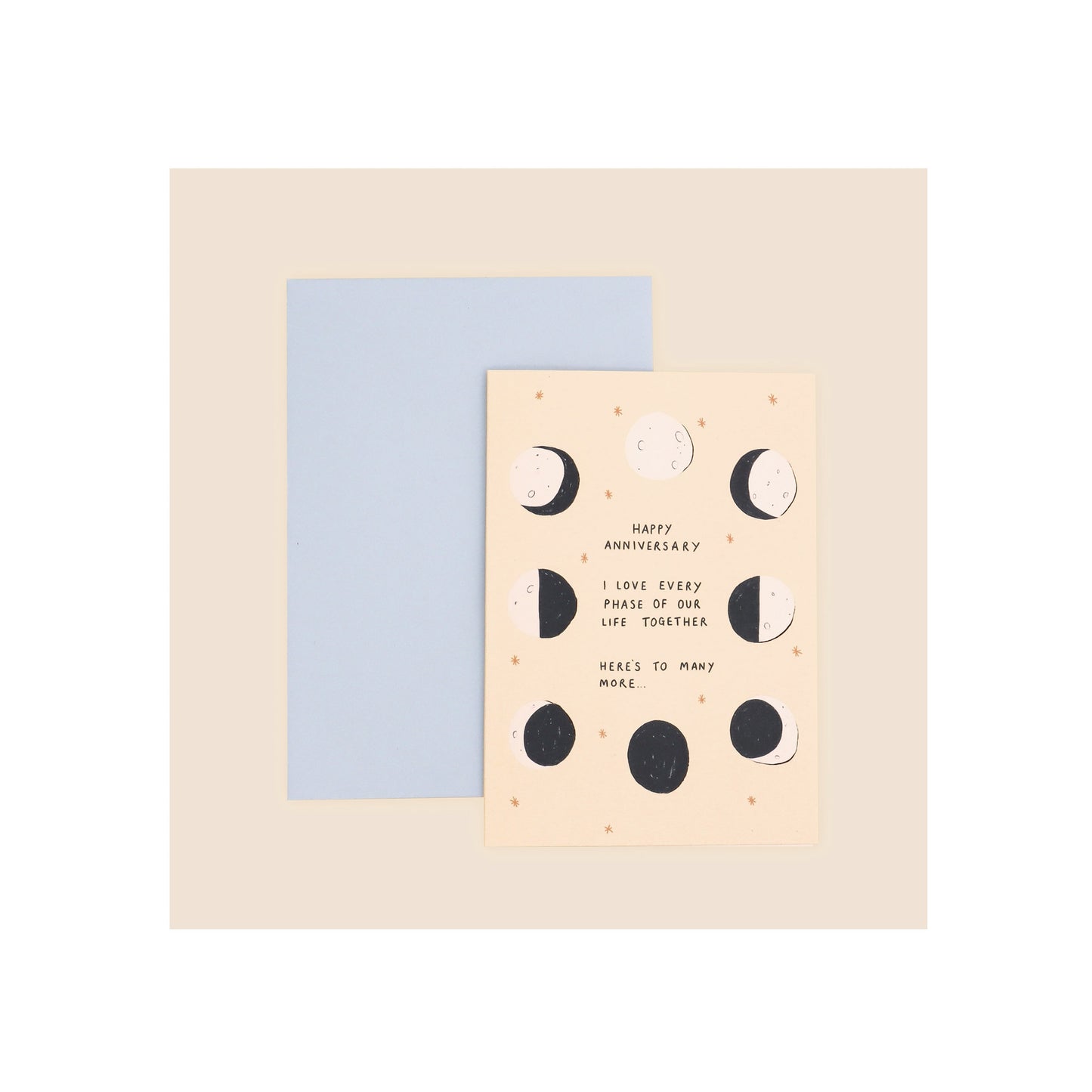 Moon Phase Anniversary Card