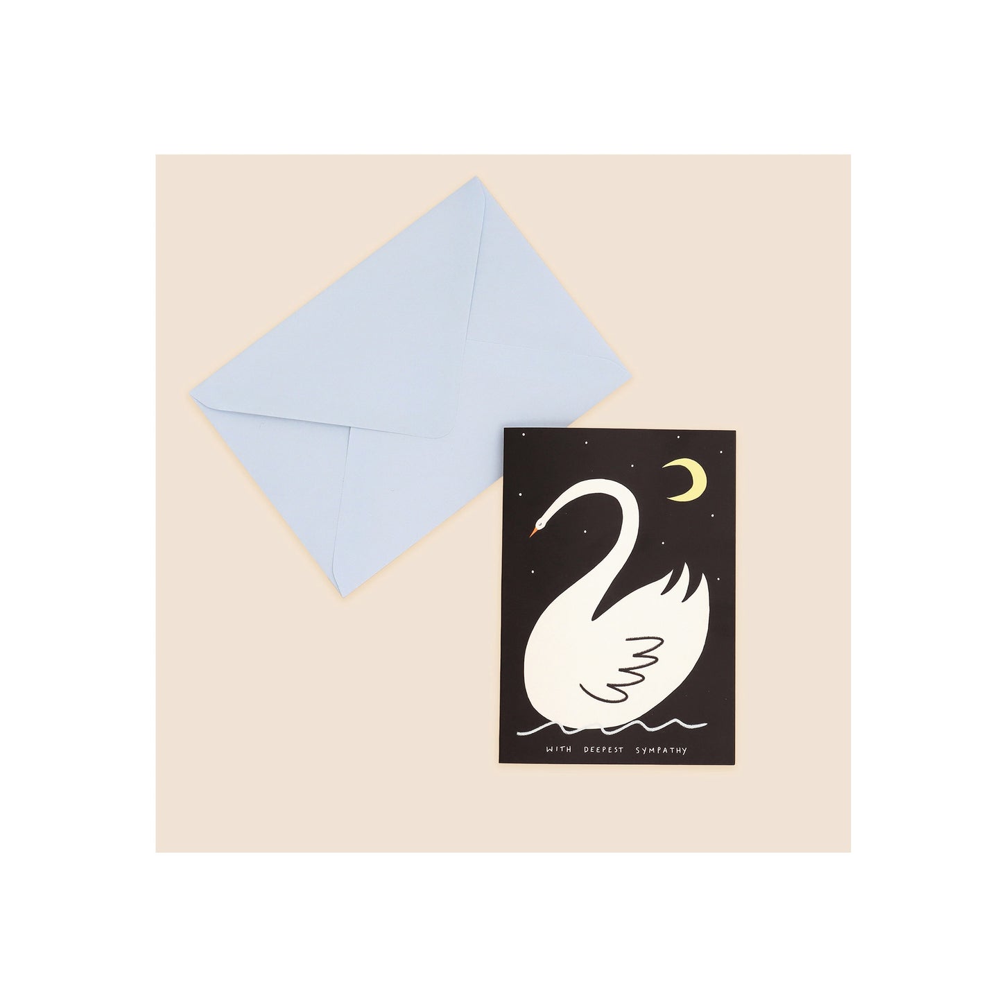 Delicate Swan Sympathy Card