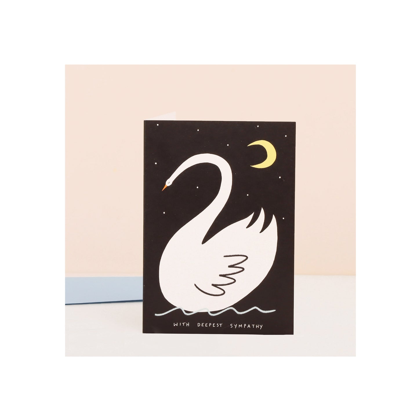 Delicate Swan Sympathy Card